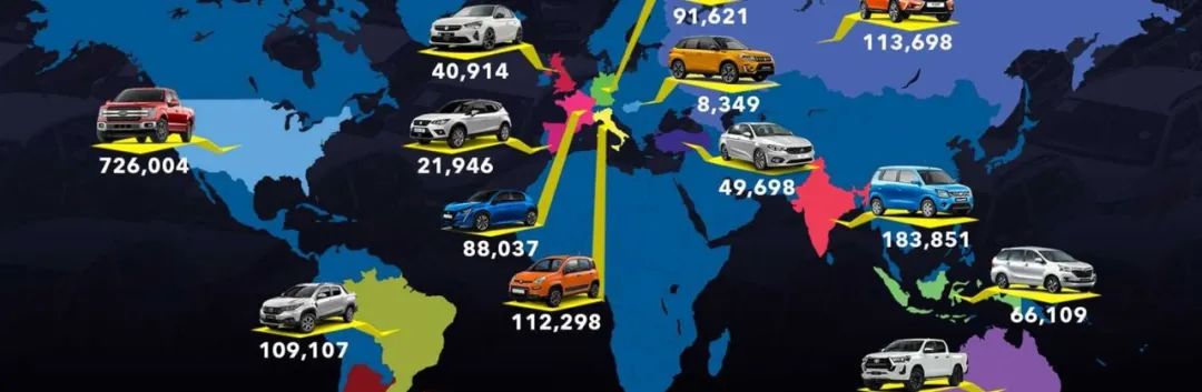 全球哪个品牌车卖得最好,十大最畅销的车排行榜