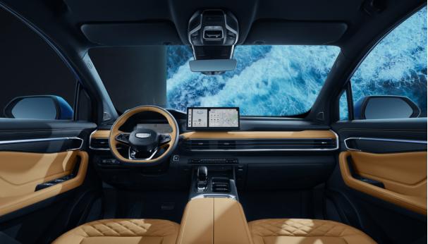 吉利豪越l2023款七座suv,全新大7座suv吉利豪越国内首秀