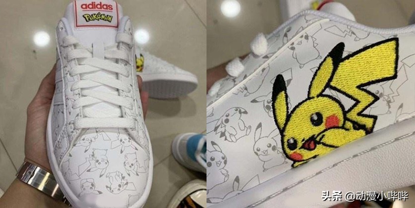 阿迪达斯联动《精灵宝可梦》推出运动鞋，这只像素风皮神有点萌