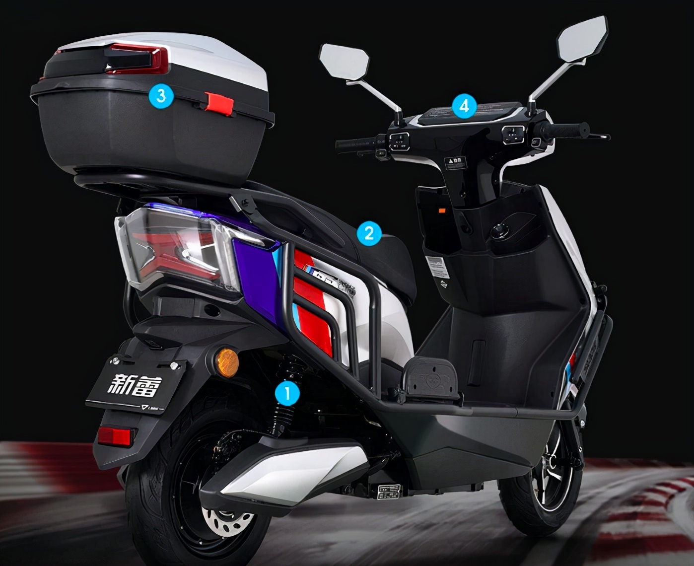 支持快充续航200km电动摩托车,续航300公里最便宜的电摩推荐