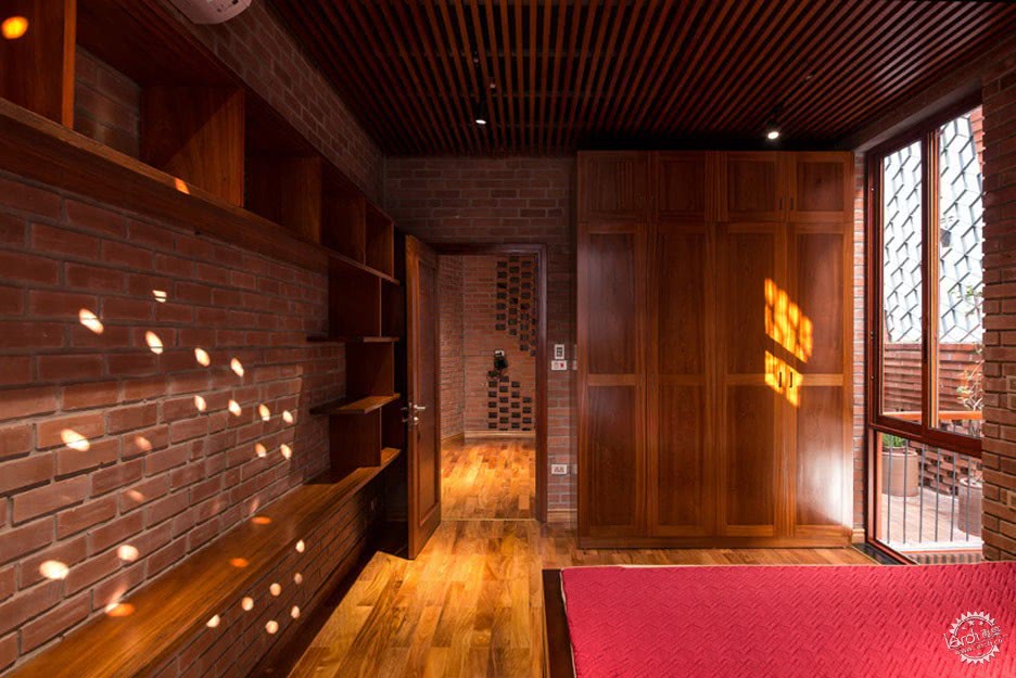 河内楼房红砖效果图,河内红砖墙效果图大全