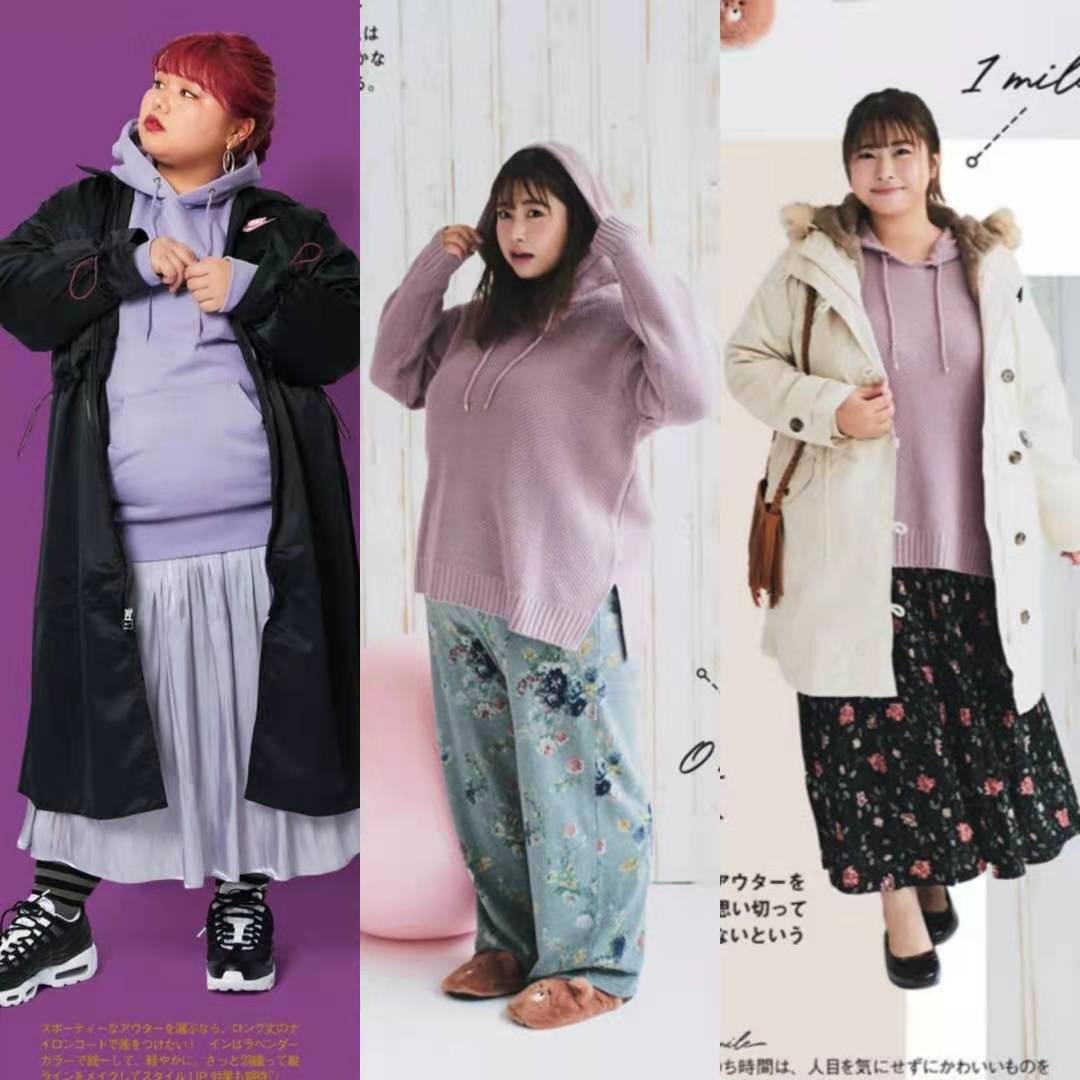 国外150斤大码名模穿搭,超大号模特教你如何穿得更加苗条