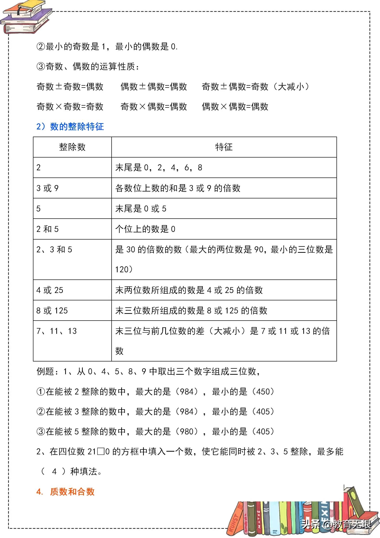 五年级下册因数与倍数习题100道,五年级上数学倍数与因数讲解视频