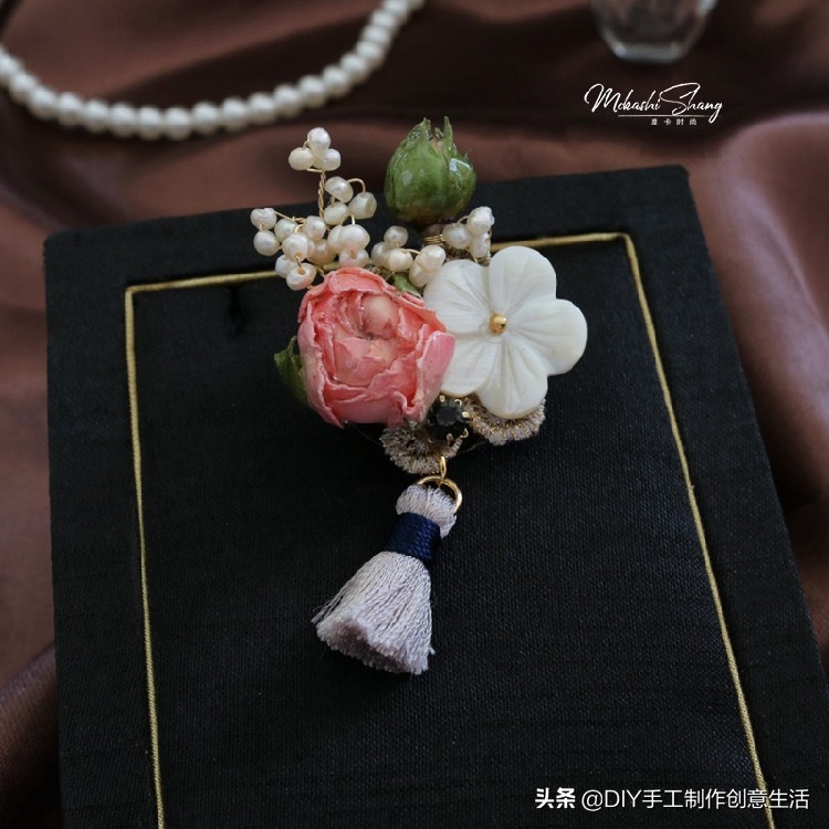 永生花首饰手工diy制作,制作永生花首饰