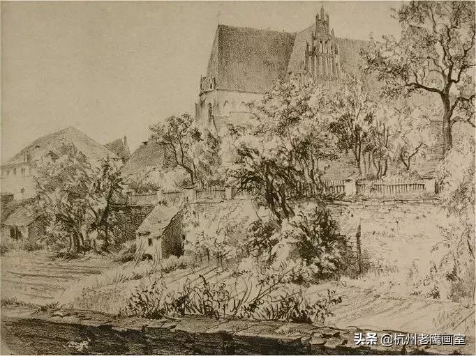 门采尔素描作品的尺寸,门采尔素描高清大图