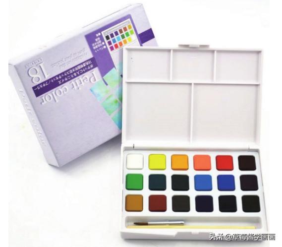 普通水彩颜料画水彩画教学,不会画画也能轻松驾驭的水彩颜料