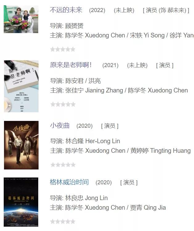 陈学冬怎么变样了,影视资源匮乏的问题