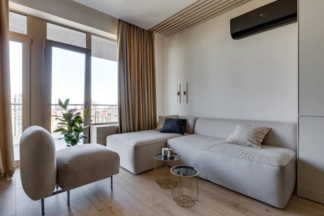 顶层挑高复式轻奢风格,香港天汇顶层复式