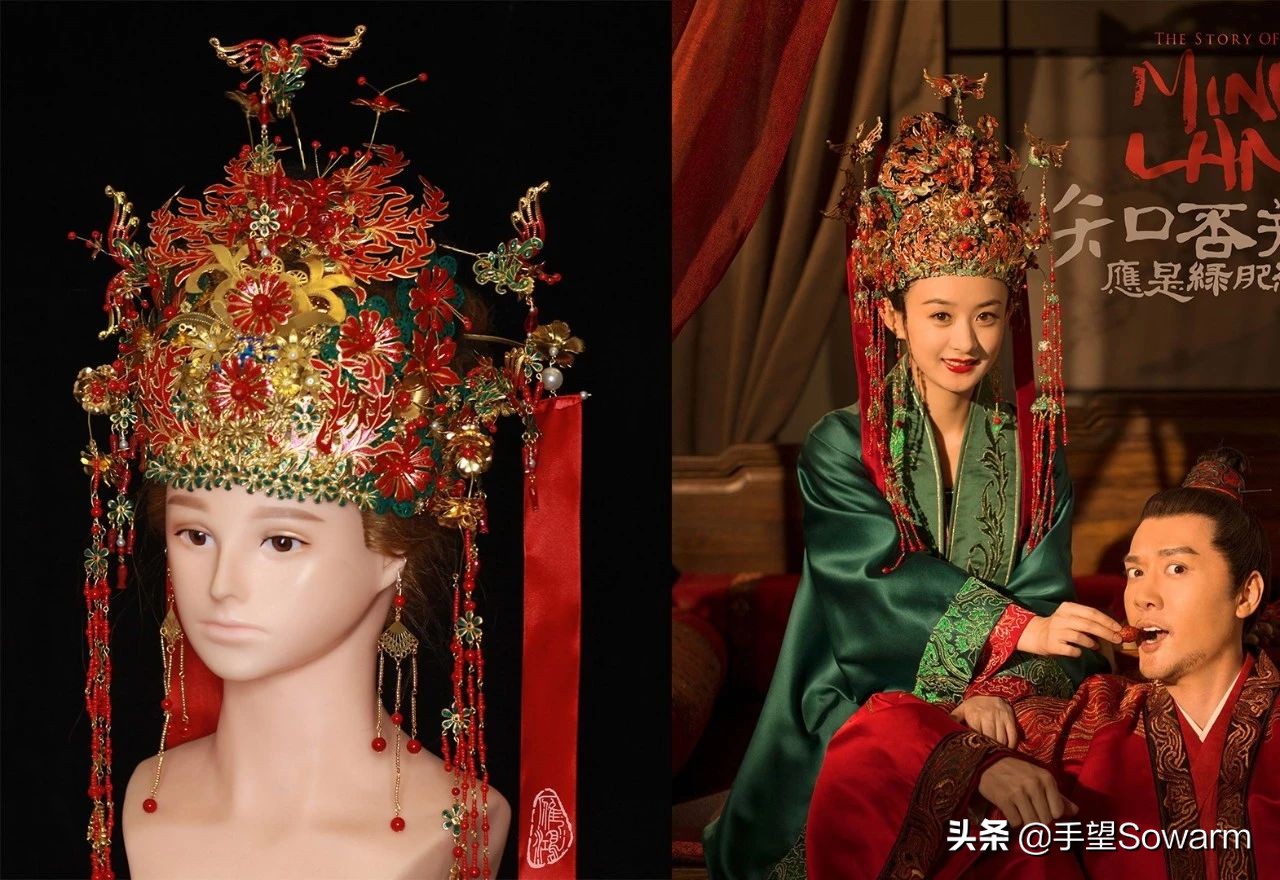 95后小姐姐用捡来的易拉罐做凤冠,手工diy古风凤冠教程易拉罐