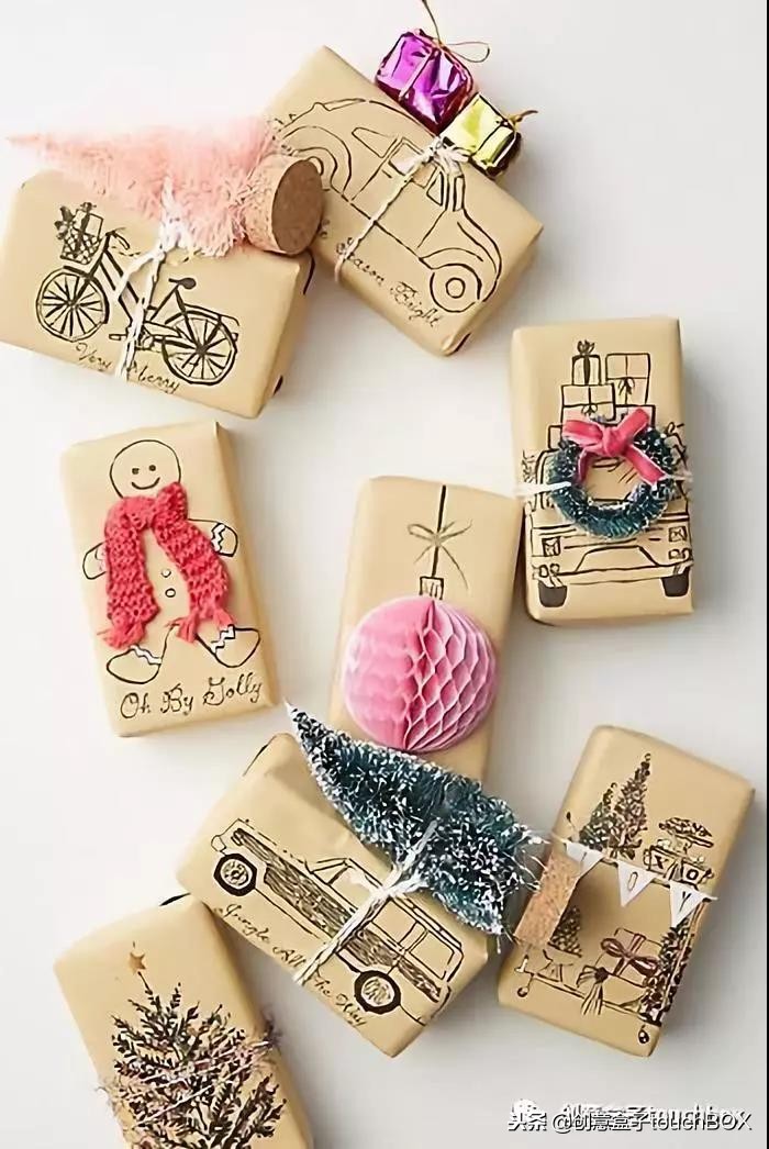 包装礼物的方法大礼盒,各种节日礼物盒卡纸