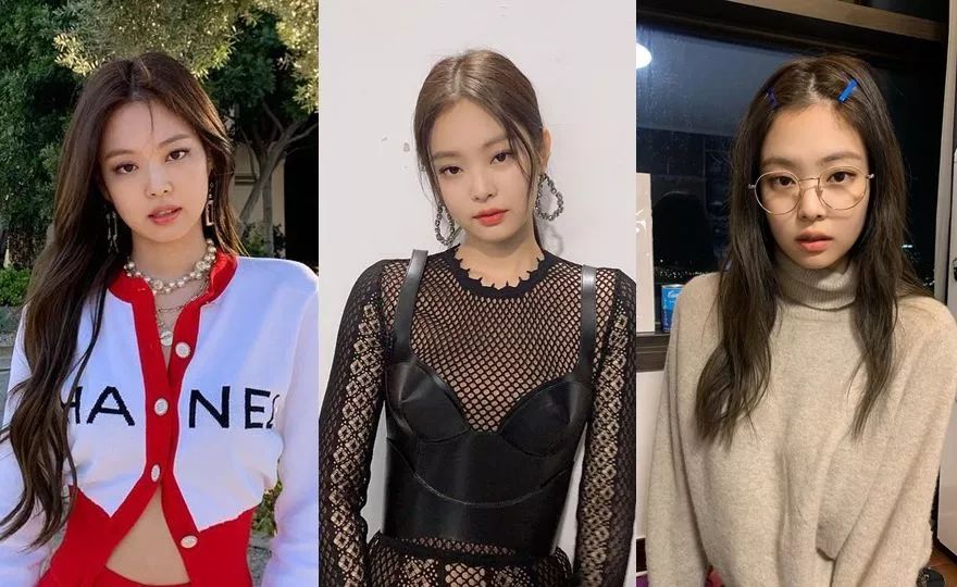 韩星短八字刘海造型,韩星中长发发型