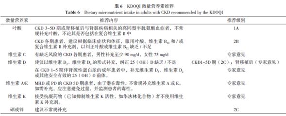 慢性肾脏病:KDOQI临床饮食指南,减慢肾功能退化