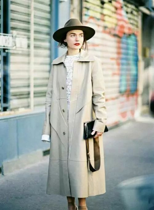 这个春天的美丽穿搭,韩系小姐姐中长款风衣搭配