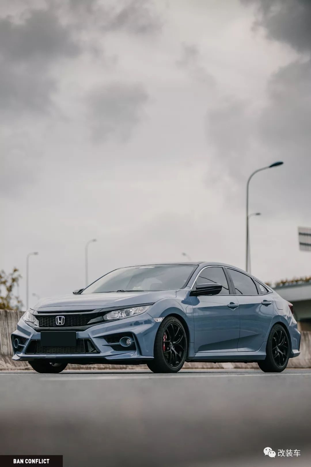 水泥灰十代思域改装,思域十代改装水泥灰