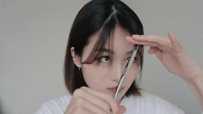 刘海怎么剪才好看空气刘海,刘海教程自己剪空气刘海简单