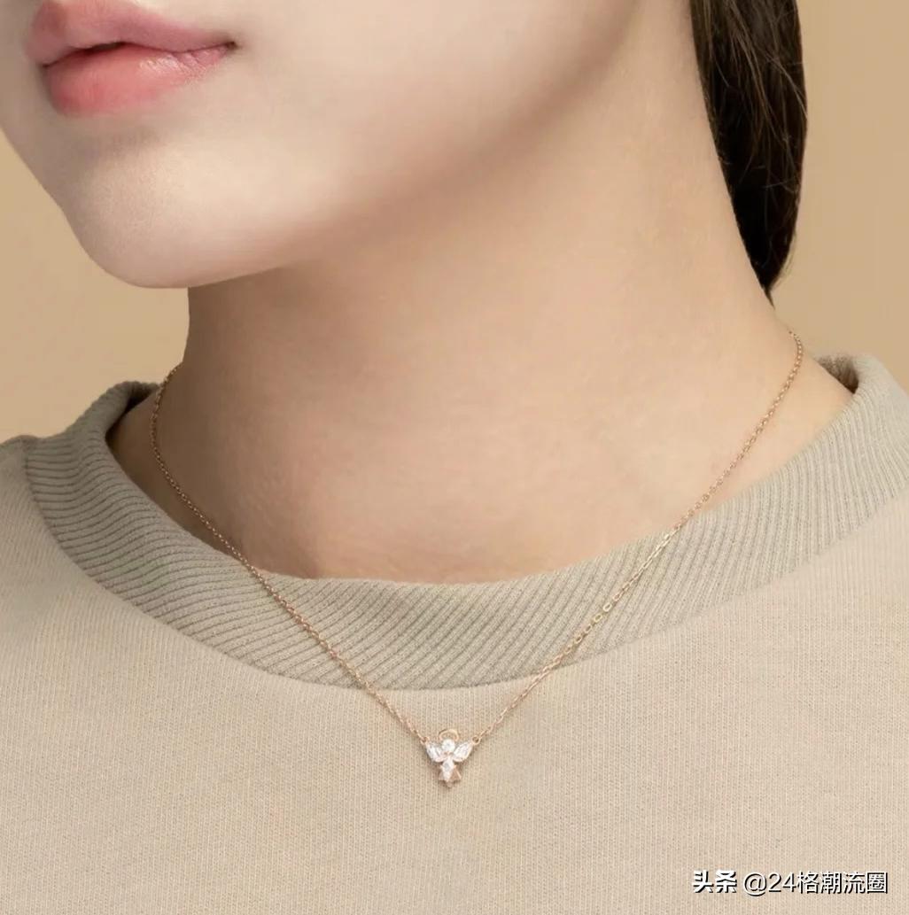 施华洛世奇天使造型项链鉴定,施华洛世奇天使之翼项链