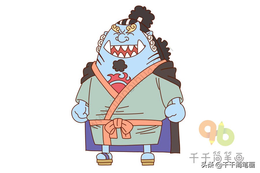 如何画海贼王全员图,手残党也可以学会的画人