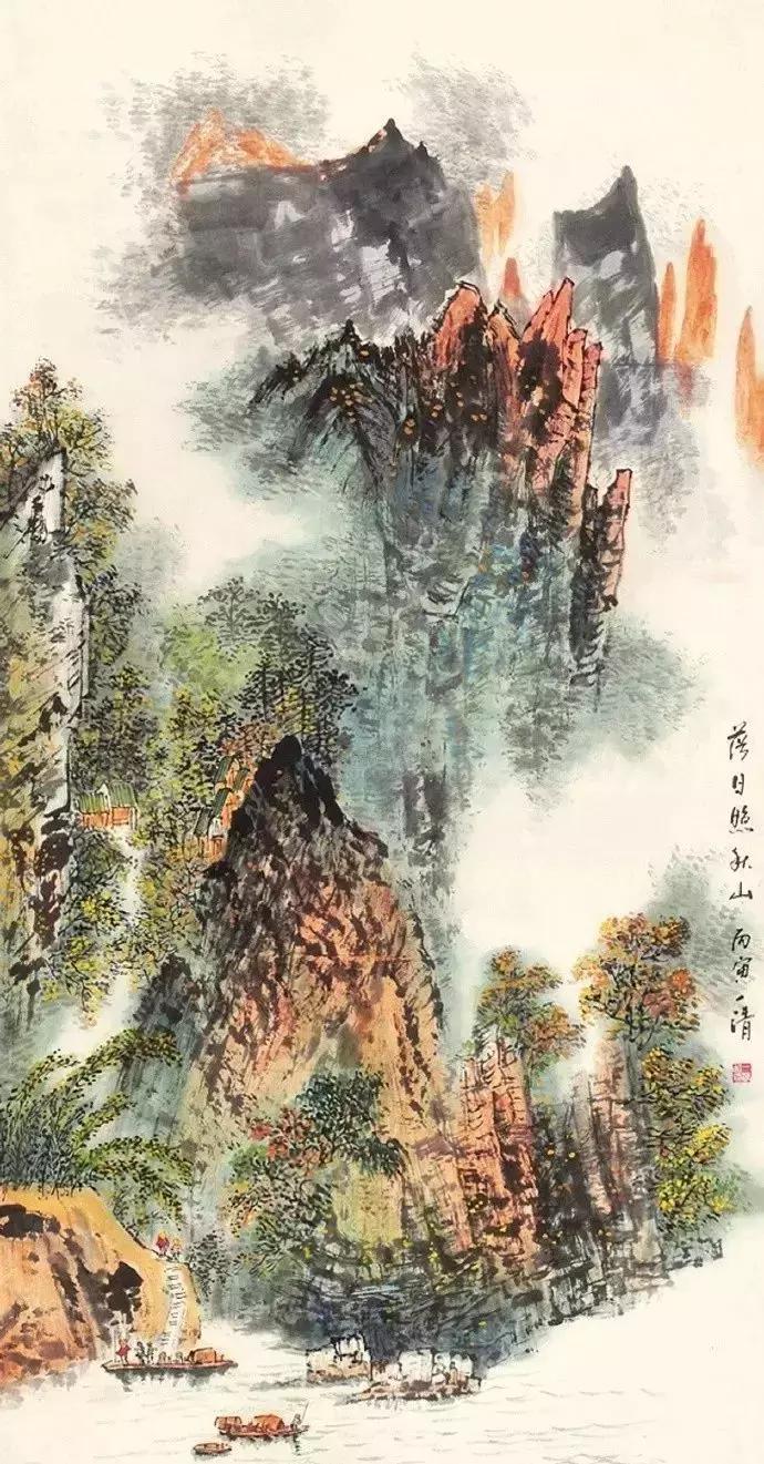 一组高清唯美的山水画收藏欣赏,美国大都会收藏明清山水画欣赏