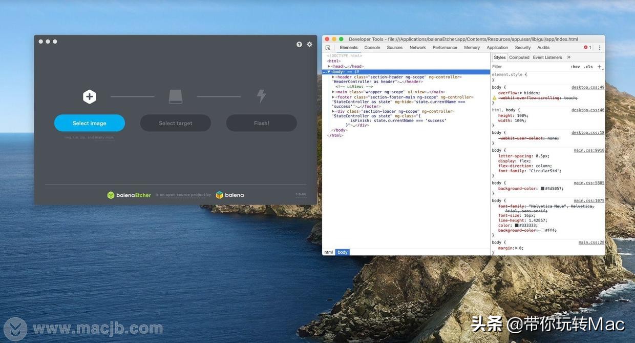 macos启动u盘制作,使用balenaetcher制作苹果系统u盘