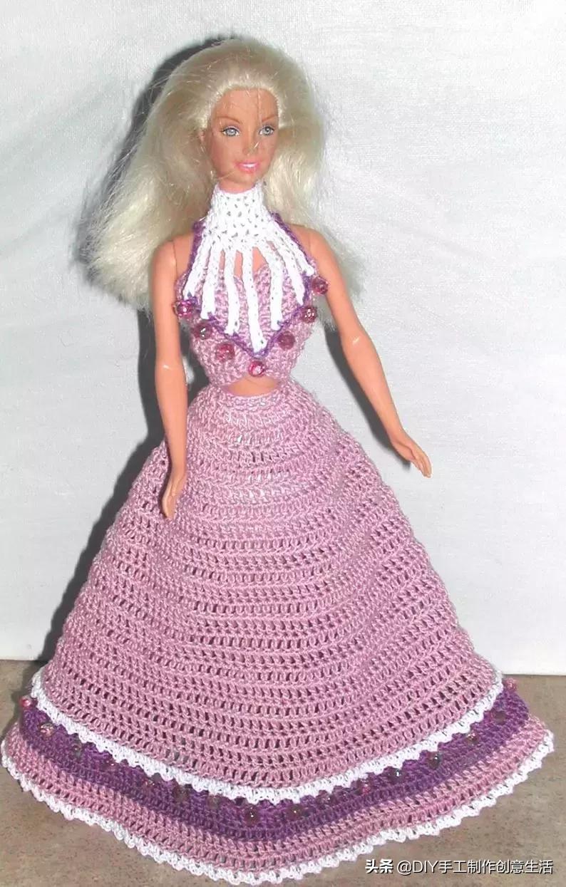 娃娃的衣服怎么钩简单,钩最简单的娃娃衣服教程