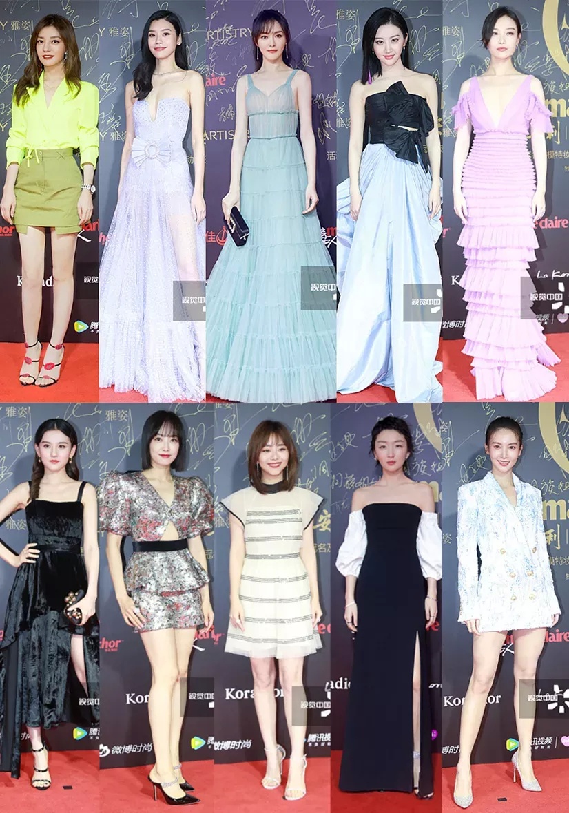 赵丽颖刘亦菲穿白衣,刘亦菲赵丽颖黑色纱裙