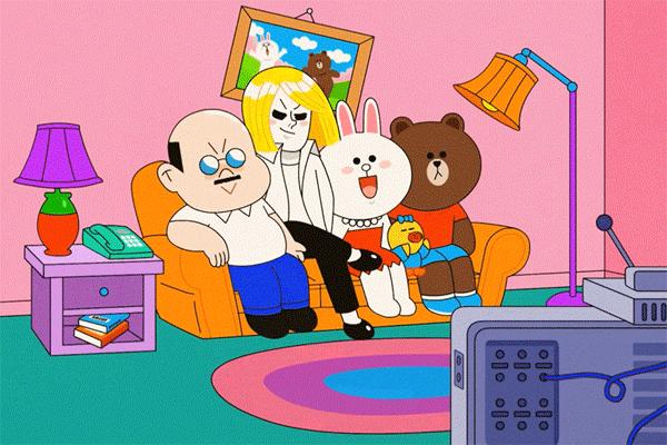 布朗熊可妮兔搞怪版,布朗熊与可妮兔网红打卡