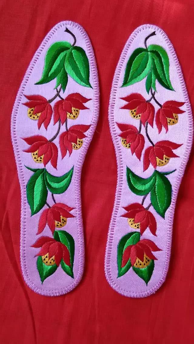 鞋垫图案360种大图超简单,最简单的十字绣鞋垫子图案