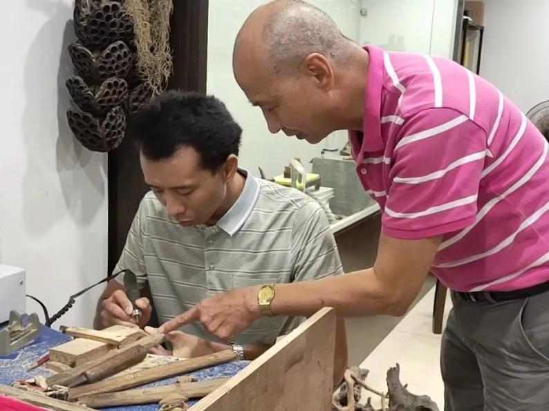 榄雕非遗传承人,广州叶雕非遗传承手工