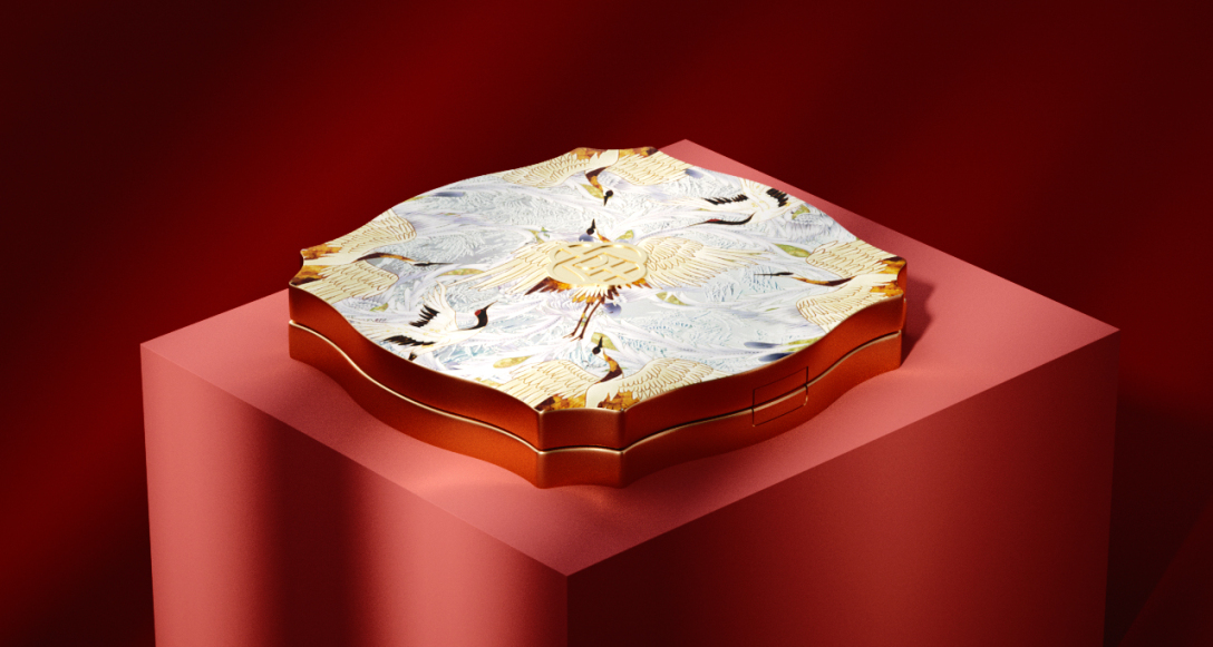 美妆品牌设计效果图,国潮美妆形象设计