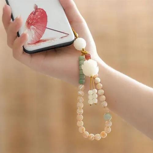 简单好看手机挂绳,好玩好看的纯手工中国风手机挂绳