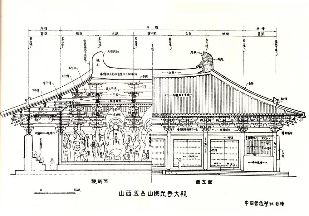 中国古建筑画法教程儿童画,古建筑手绘室内设计效果图