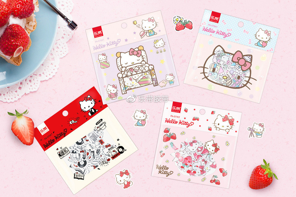 hellokitty手帐贴纸图片,hellokitty的做手帐的贴纸图片