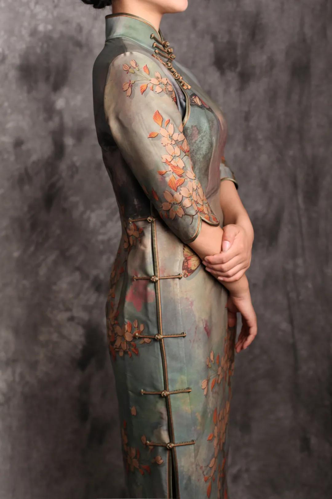 旗袍东方女人的古典美,东方美人香云纱旗袍好吗