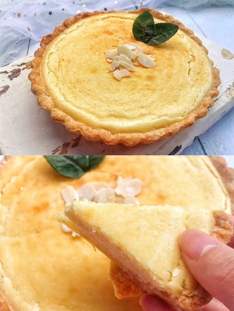 抹茶芝士挞制作教程,芝士酸奶桃胶挞做法