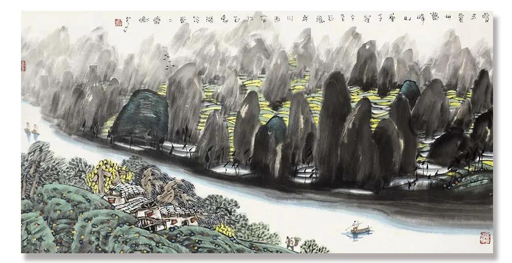 谢定超现代山水画艺术,谢定超山水画欣赏