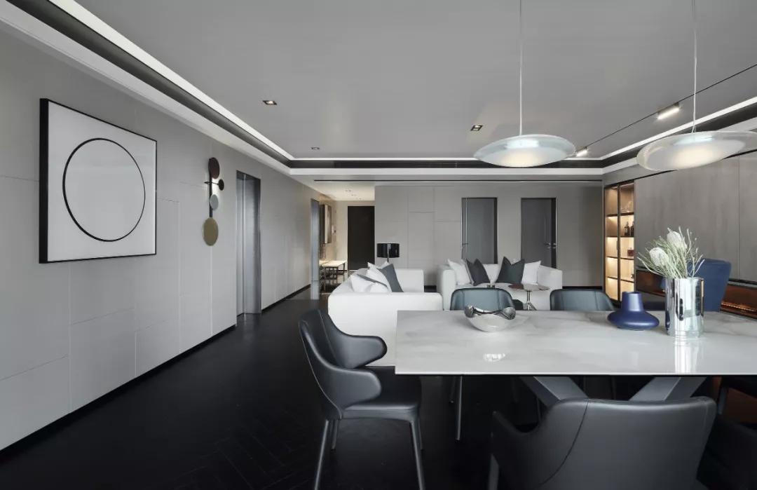 高级灰轻奢住宅,轻奢雅灰美宅效果图