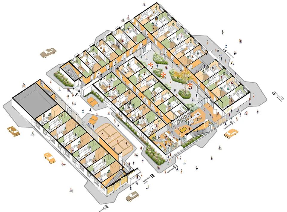 公寓平面图解析,复式公寓平面规划
