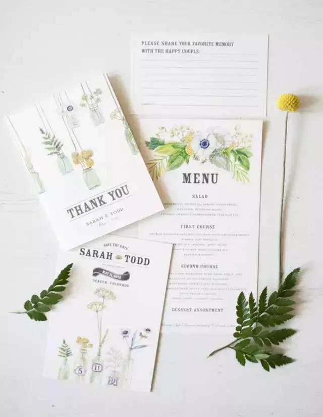 10张结婚婚礼个性定制请柬,6个创意婚礼请柬设计