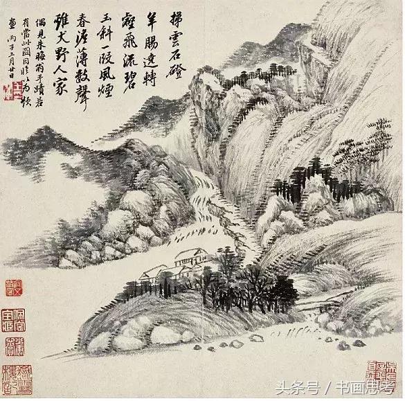 清王翚的山水画,王翚仿古山水册高清图