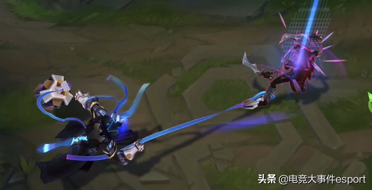 lol手游锤石未来战士皮肤技能特效,lol未来战士锤石