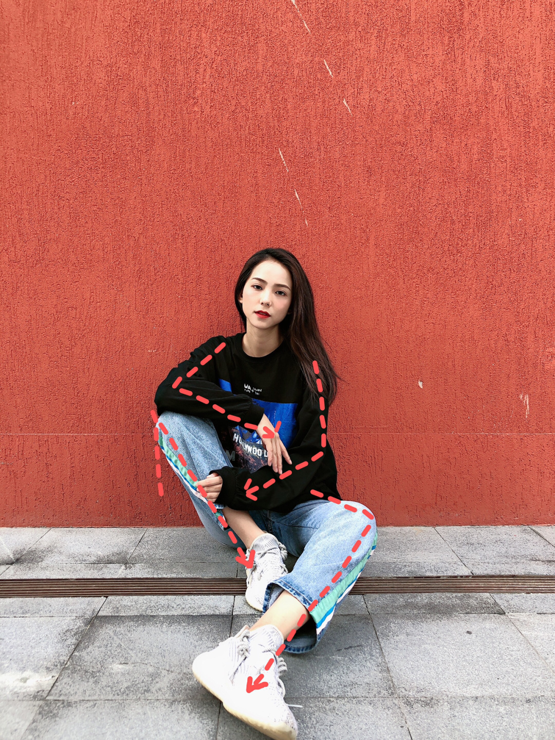 女生工作坐姿拍照pose大全,怎么摆pose显腿长