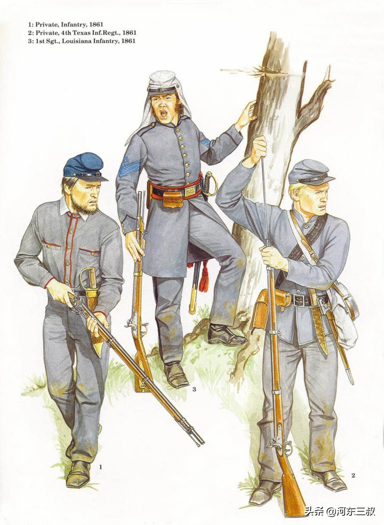 美国南北战争军事力量对比,美国南北战争时期有哪些军队