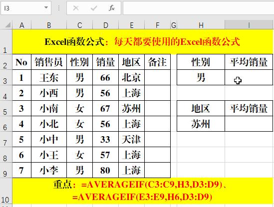 excel函数公式必学必会基础知识,excel新手必学的十大函数公式