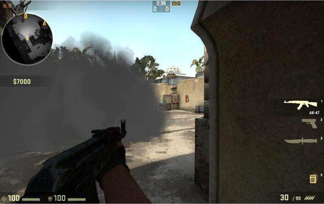 cs和cf烟雾弹区别,为什么cf职业选手用紫色烟雾弹