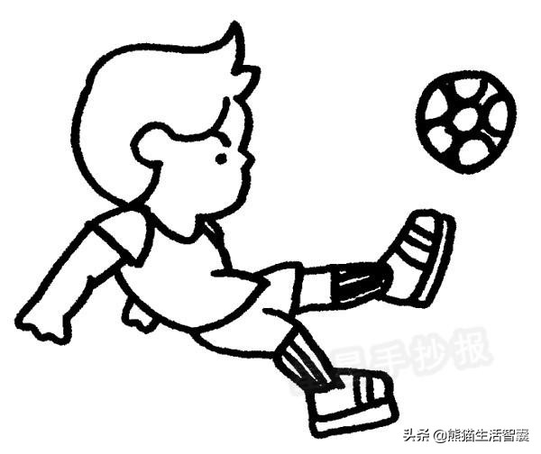 足球文化画画作品图片大全,踢球画