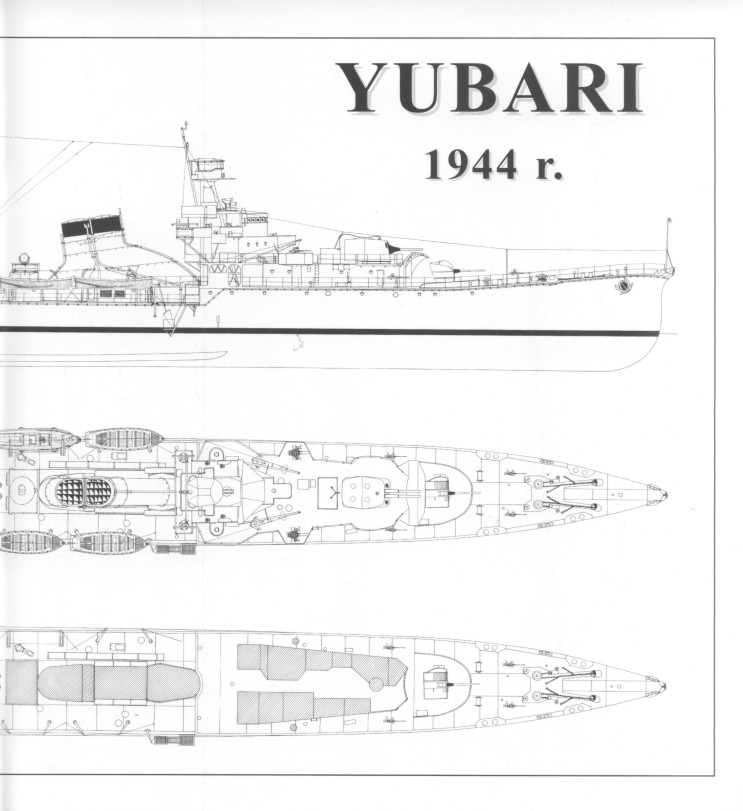 旧日本海军夕张级轻巡洋舰YUBARILightCruiser