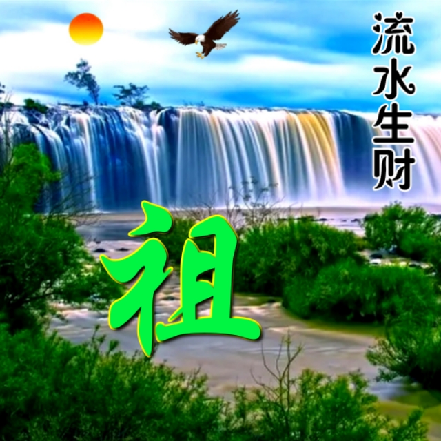 高清聚宝盆流水生财微信头像,流水生财姓氏头像大全