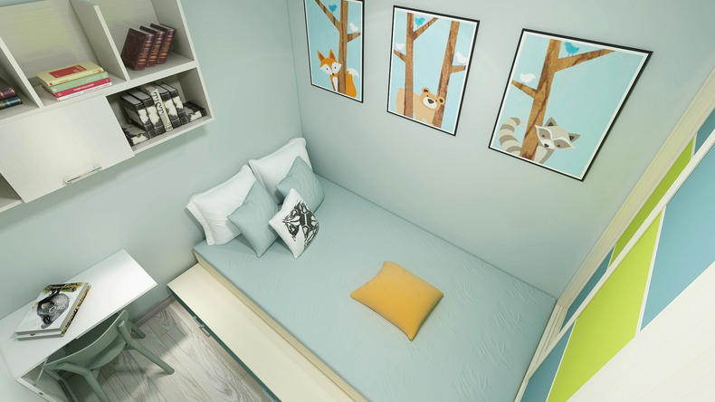 63㎡能住四口人，每1㎡都不浪费！