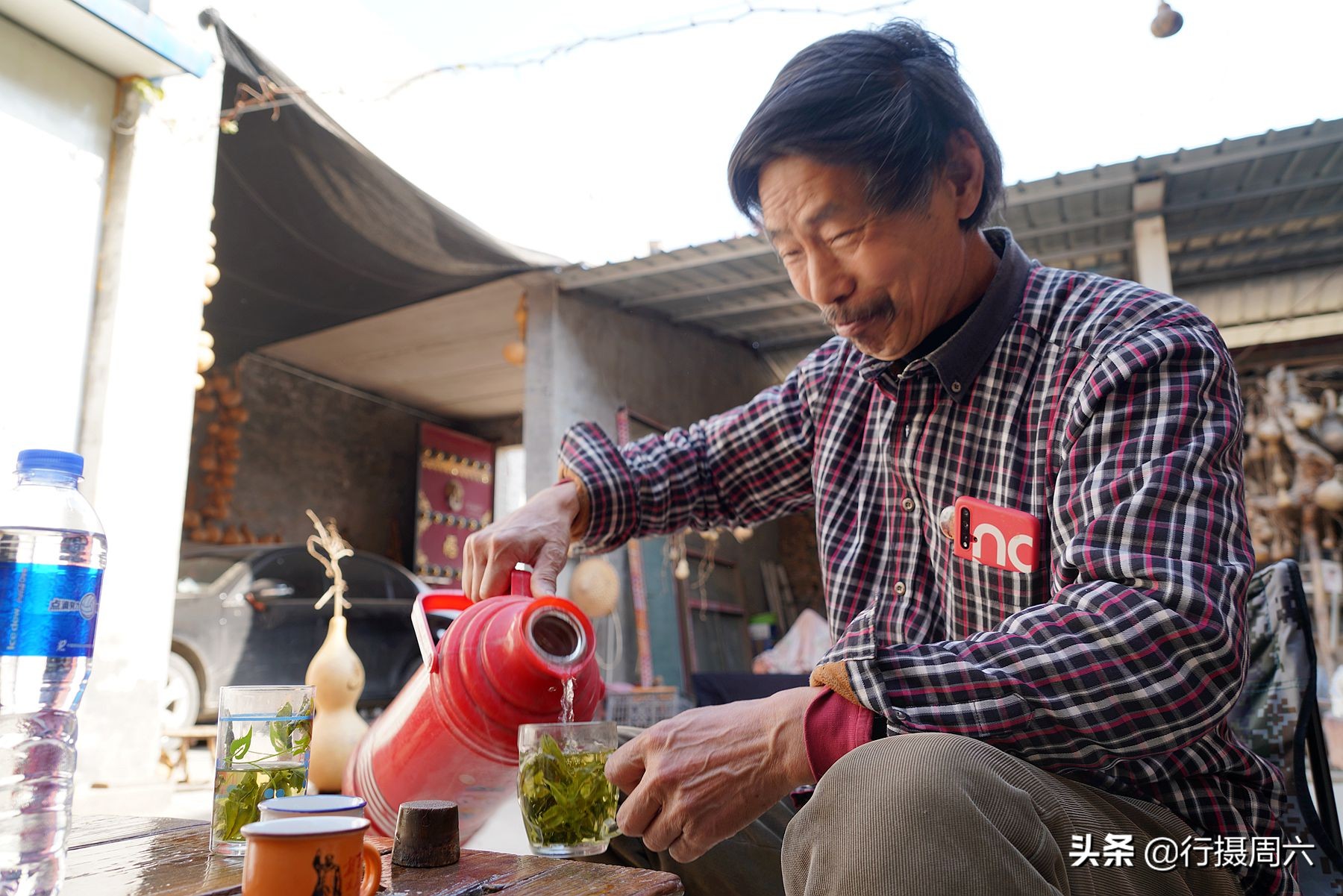 老农捡到地灵芝,上山挖药材意外找到一株野生灵芝