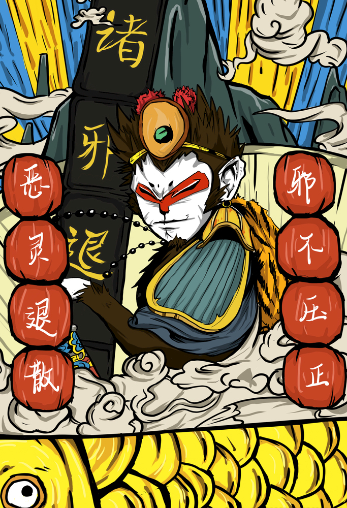 手绘国潮壁纸1920*1080,国潮壁纸图片保存